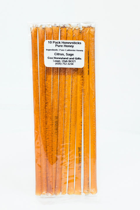 Flavored Honey Sticks (10 Pack - Multi-flavor Gift Pack)