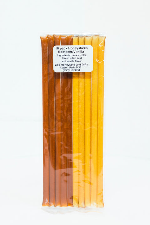 Flavored Honey Sticks (10 Pack - Multi-flavor Gift Pack)