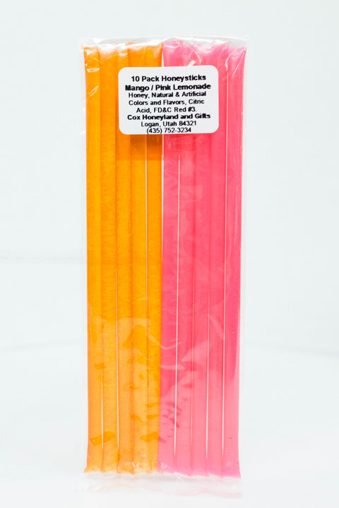 Flavored Honey Sticks (10 Pack - Multi-flavor Gift Pack)