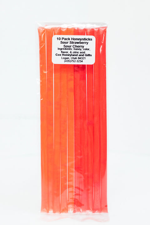 Flavored Honey Sticks (10 Pack - Multi-flavor Gift Pack)