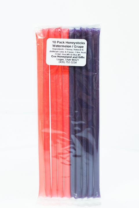 Flavored Honey Sticks (10 Pack - Multi-flavor Gift Pack)