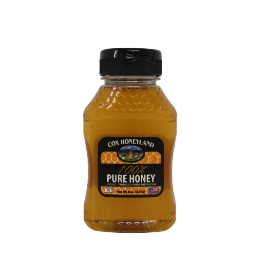 8 oz Pure Honey Squeeze – Cox Honeyland & Gifts