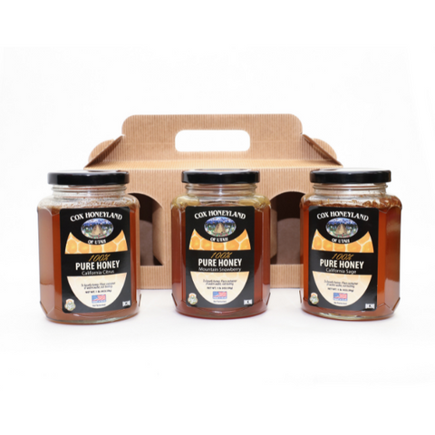 Specialty 1lb Honey Trio Box