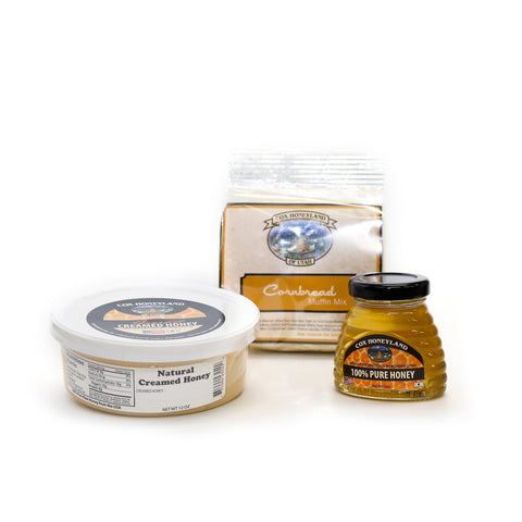 Creamed Honey Tub and Muffin Honey Wraps