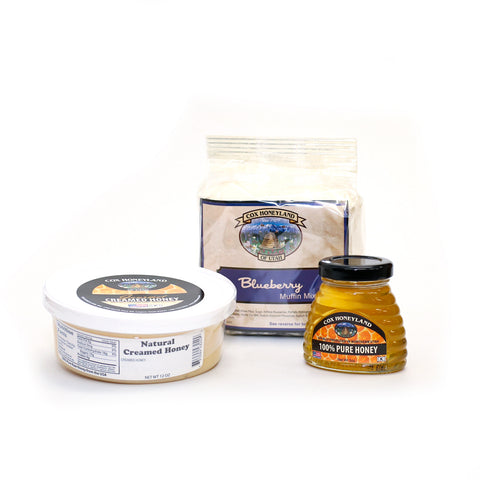 Creamed Honey Tub and Muffin Honey Wraps