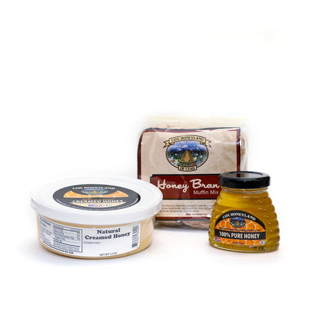 Creamed Honey Tub and Muffin Honey Wraps